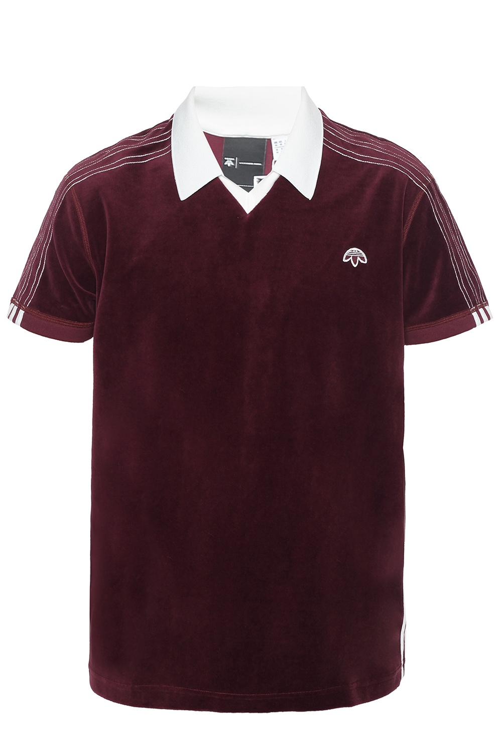 Burgundy Logo-patched polo ADIDAS by Alexander Wang - Vitkac France